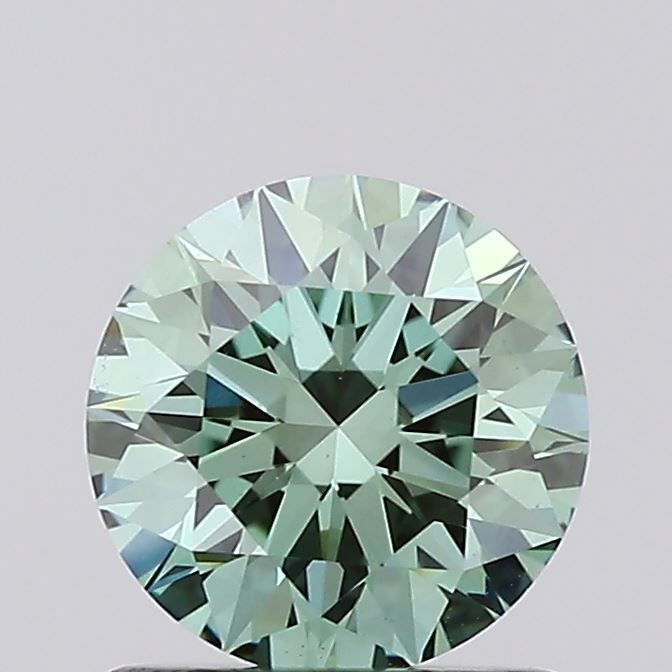 0.96 CT Fancy Vivid Green ROUND