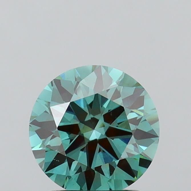 1.53 CT Fancy Vivid Green ROUND