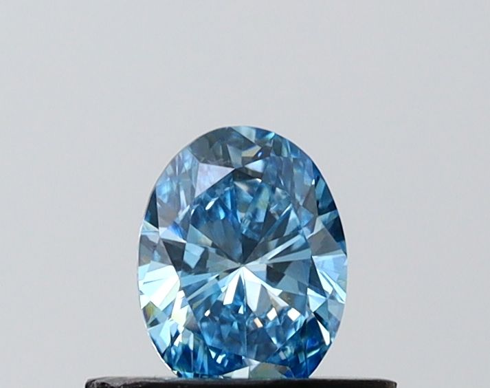 0.48 CT Fancy Vivid Blue OVAL
