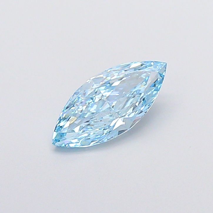 1.05 CT Fancy Vivid Blue MARQUISE