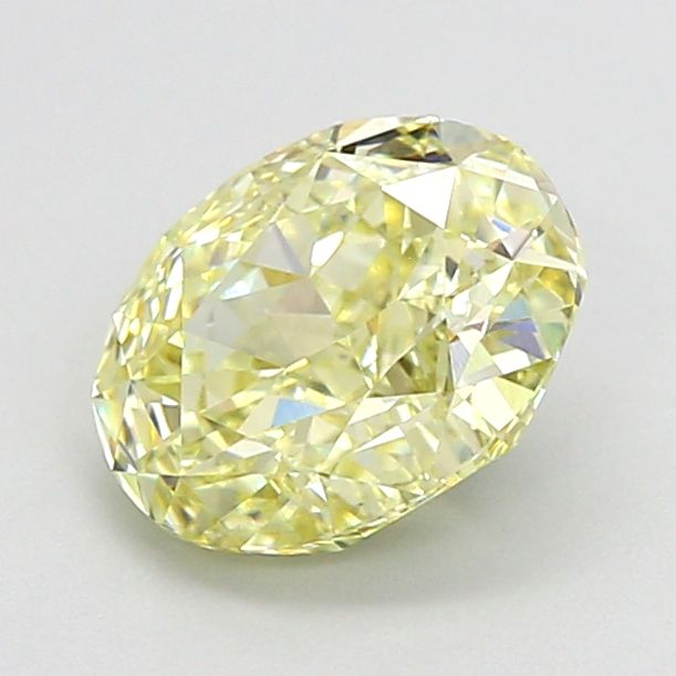 1.52 CT Fancy Light Yellow OVAL