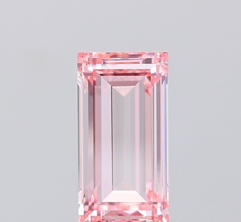 1.55 CT Fancy Intense Pink BAGUETTE