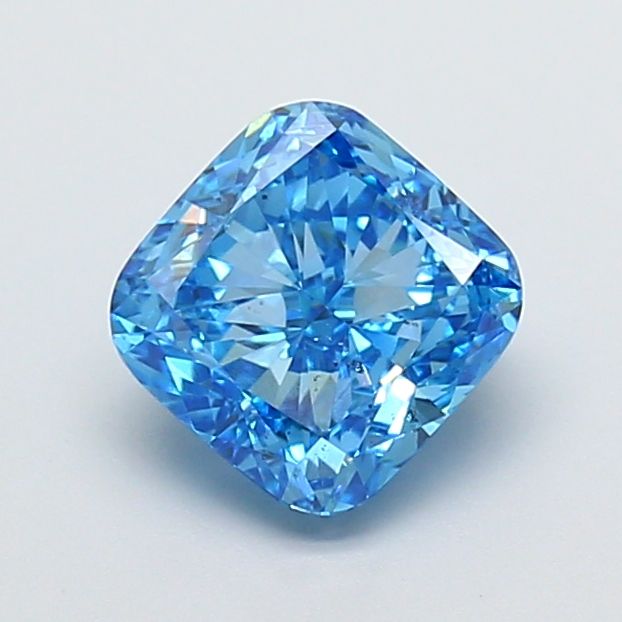 2.01 CT Fancy Vivid Blue CUSHION MODIFIED