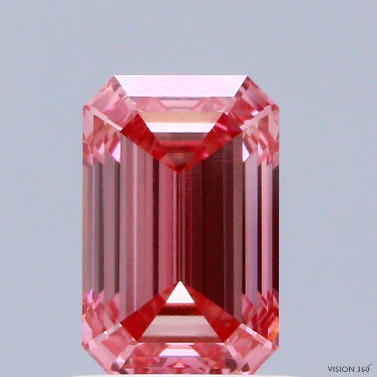 1.02 CT Fancy Vivid Pink EMERALD
