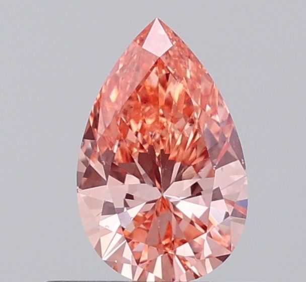 0.49 CT Fancy Intense Brownish Orange PEAR