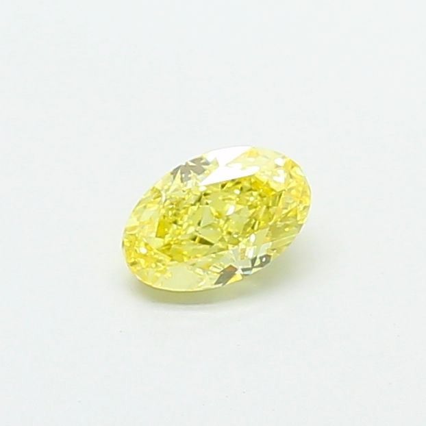 0.66 CT Fancy Intense Yellow OVAL