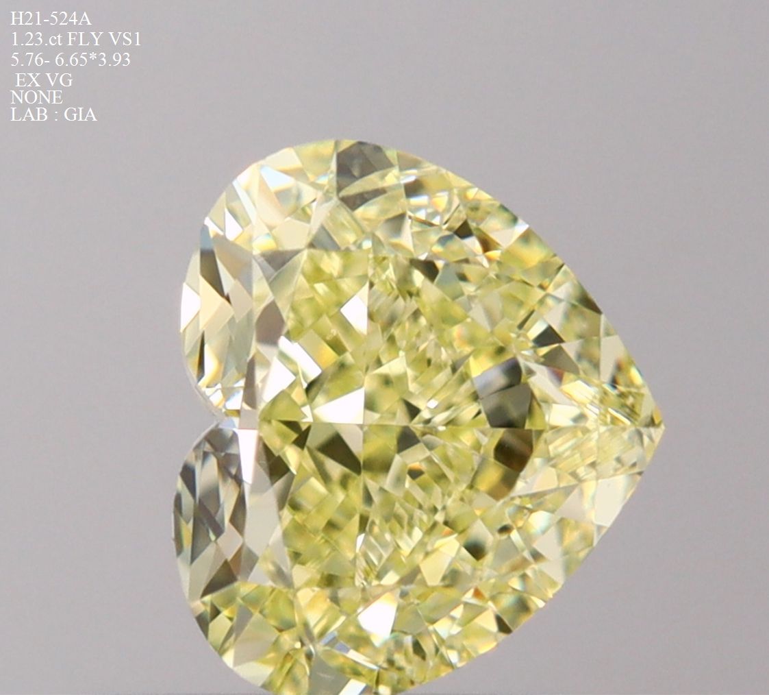 Diament 1.23 ct Fancy Light Yellow/VS1
