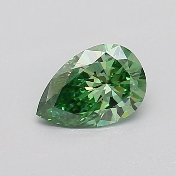 0.36 CT Fancy Vivid Green PEAR