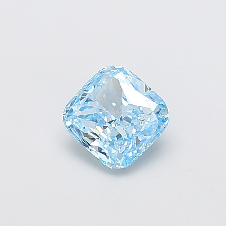 1.08 CT Fancy Vivid Blue CUSHION MODIFIED