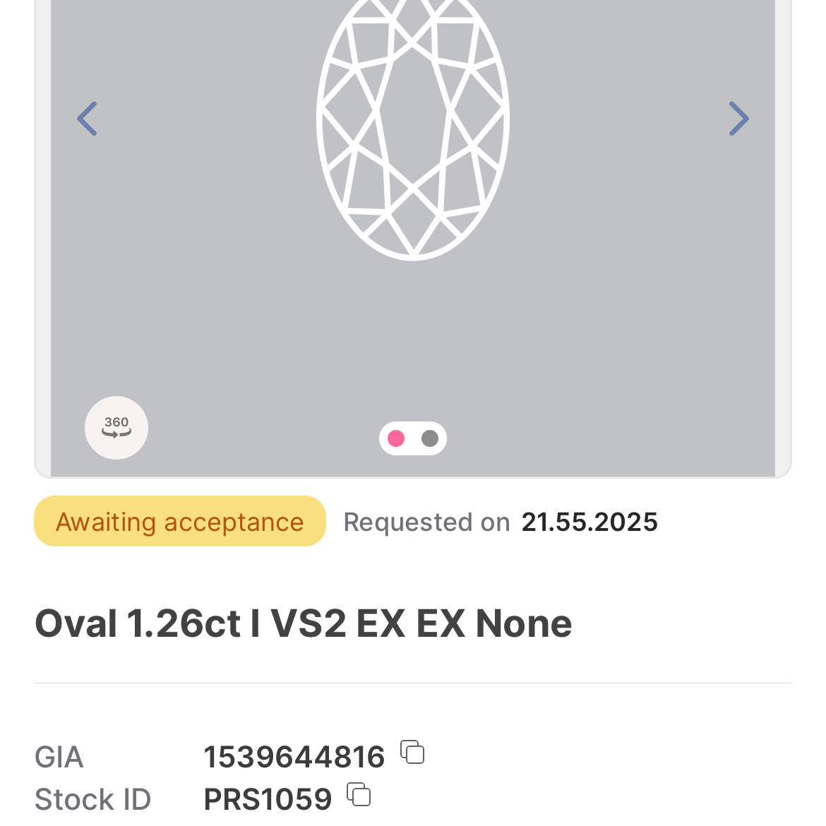 Diament 1.26 ct I/VS2