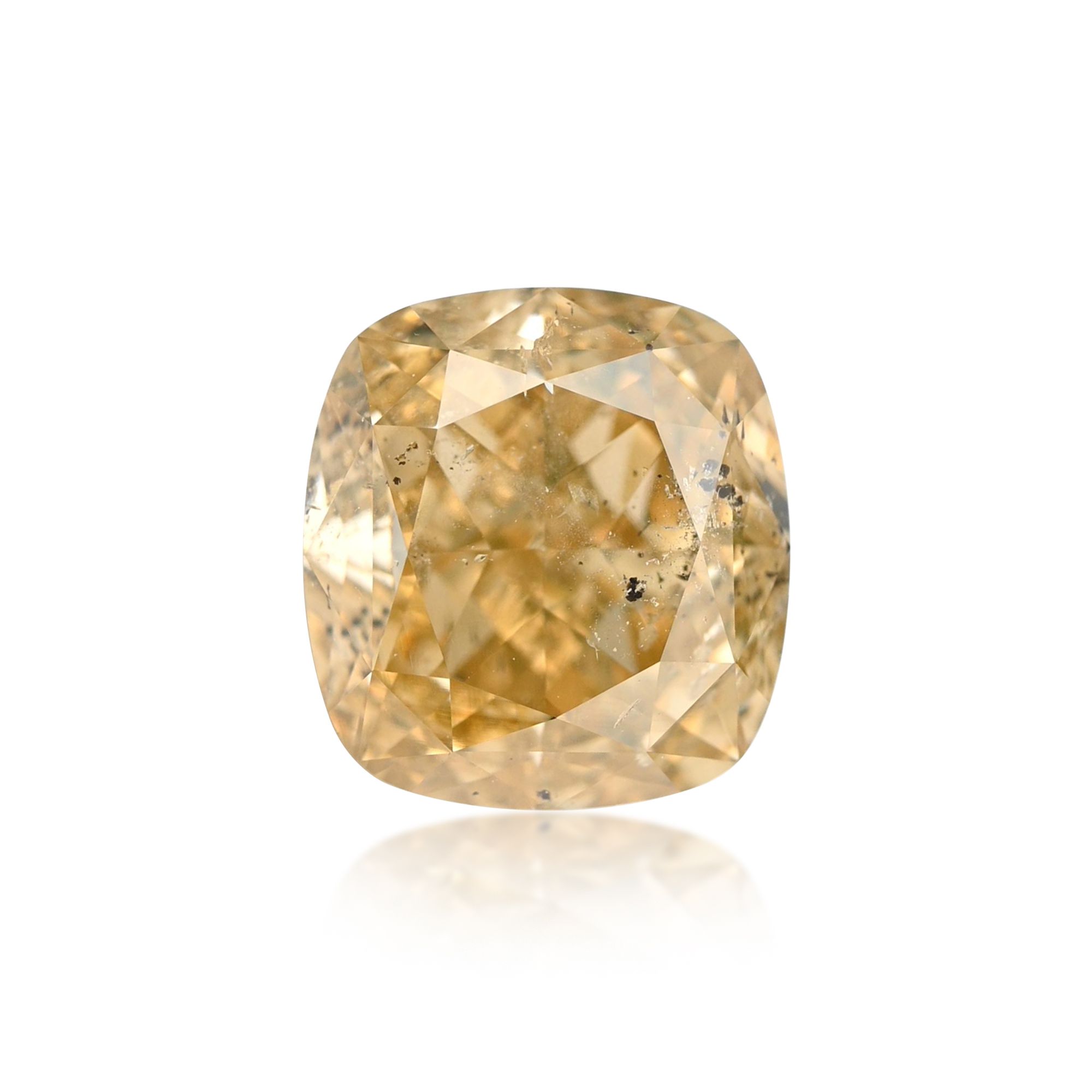 Diament 3.02 ct Fancy Brownish Orangey Yellow/