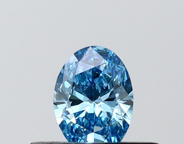 0.34 CT Fancy Vivid Blue OVAL