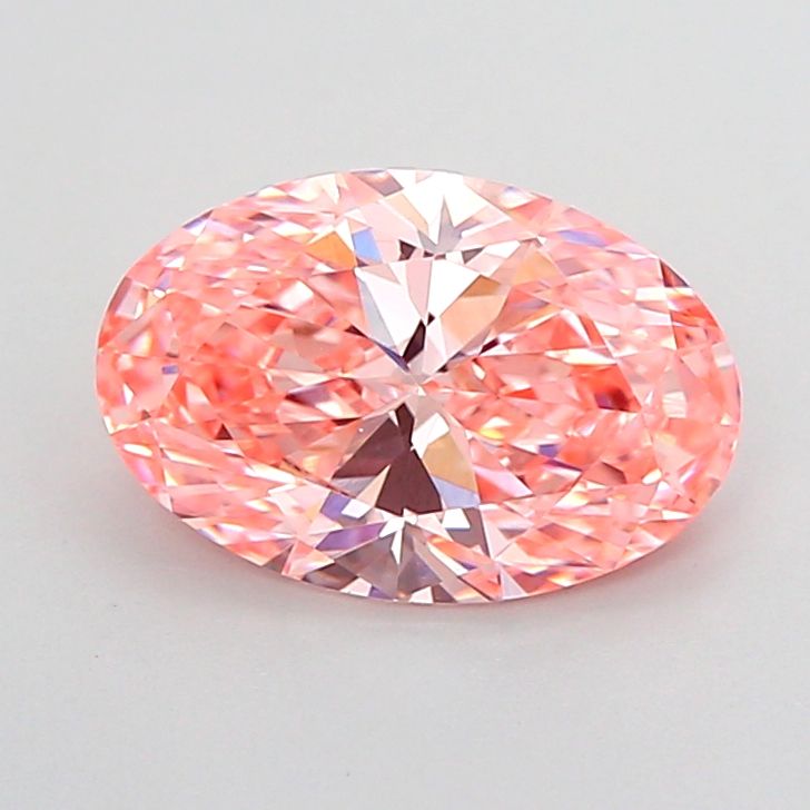 1.54 CT Fancy Vivid Pink OVAL