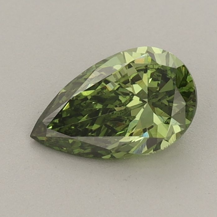 0.66 CT Fancy Vivid Green PEAR