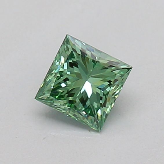0.22 CT Fancy Vivid Green PRINCESS
