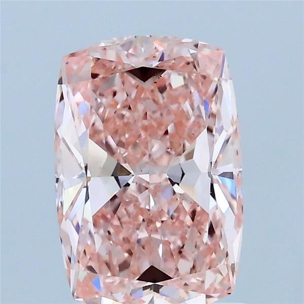 1.55 CT Fancy Vivid Pink CUSHION MODIFIED
