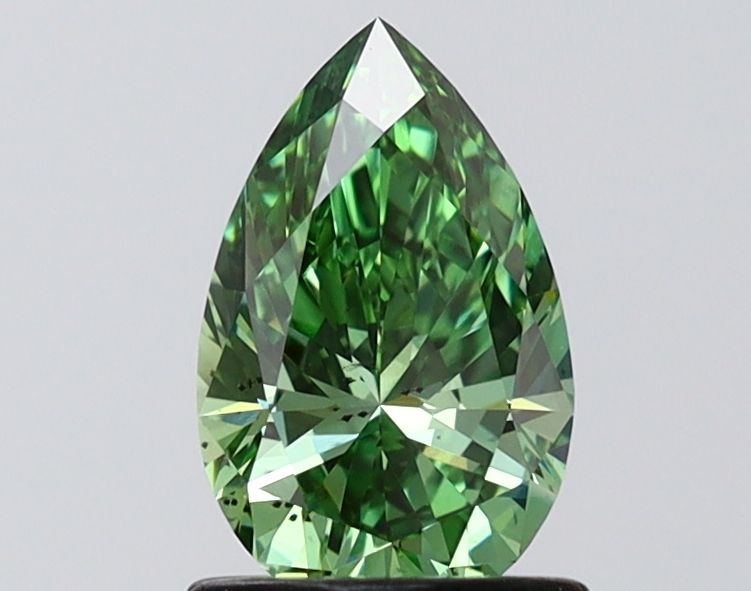 1.01 CT Fancy Vivid Green PEAR