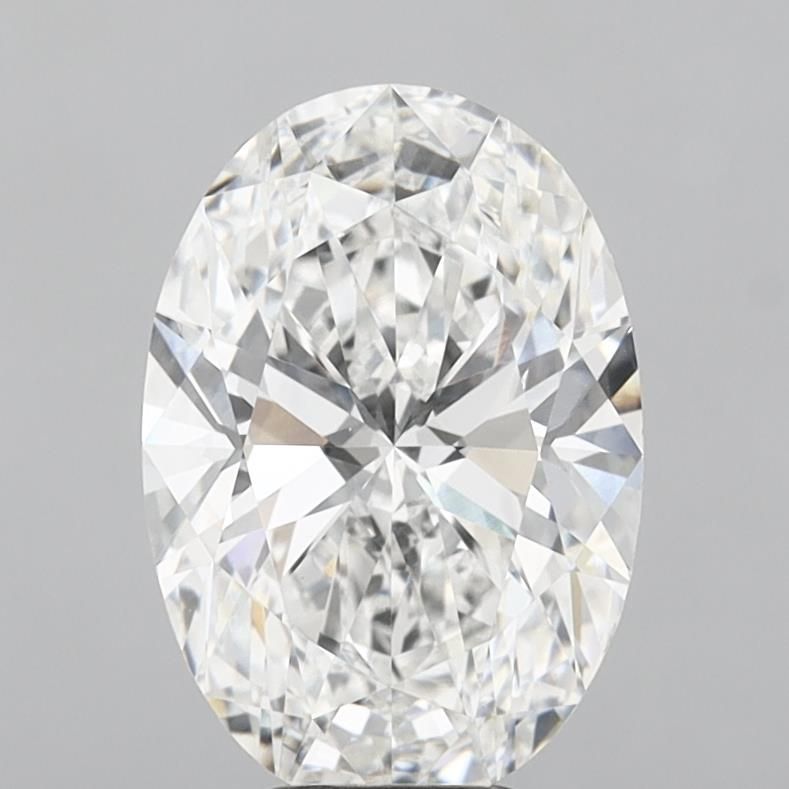 6.54 ct. oval Lab Grown Diamond front image