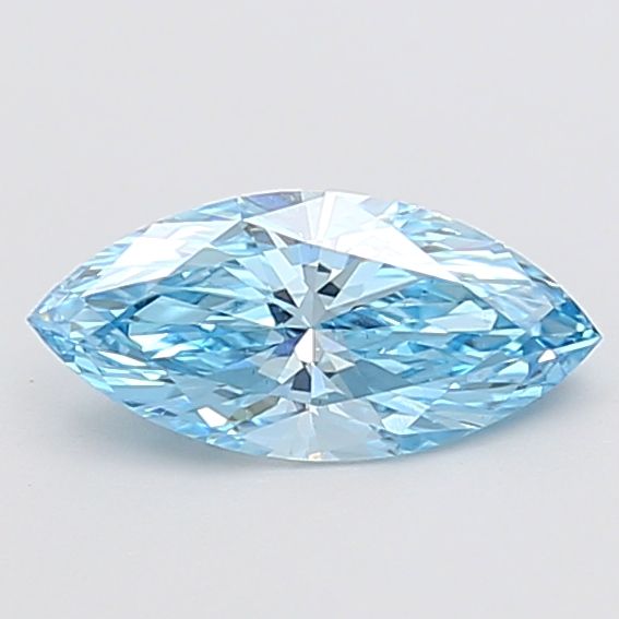 1.07 CT Fancy Vivid Blue MARQUISE