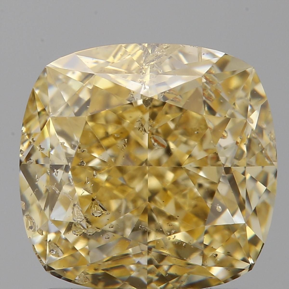 Diament 1.71 ct Fancy Orangey Yellow/I1