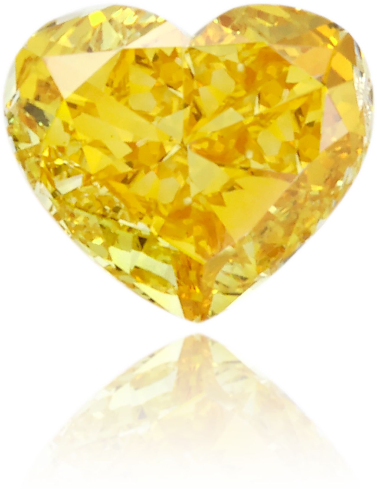 Diament 0.73 ct Fancy Vivid Orangey Yellow/VS2