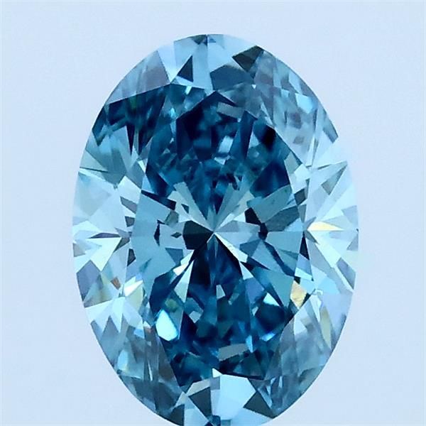 1.03 CT Fancy Vivid Blue OVAL