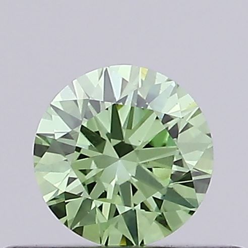 0.29 CT Fancy Vivid Green ROUND