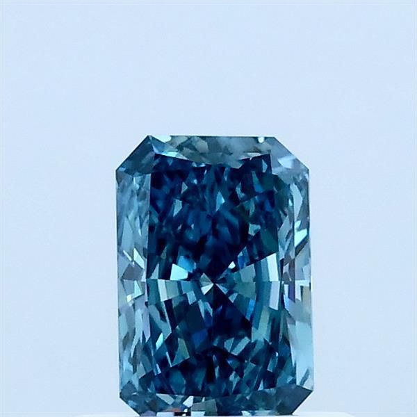 0.5 CT Fancy Vivid Greenish Blue RADIANT