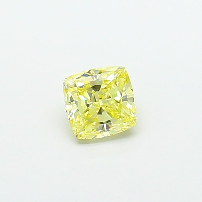 0.89 CT Fancy Intense Yellow CUSHION MODIFIED