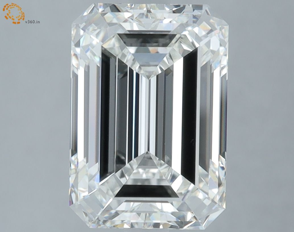 4.10 ct. emerald Lab Grown Diamond front image
