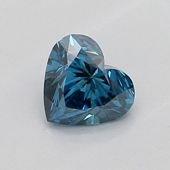 0.5 CT Fancy Vivid Blue HEART