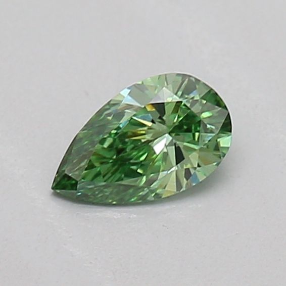 0.16 CT Fancy Vivid Green PEAR