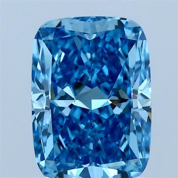 1.51 CT Fancy Vivid Blue CUSHION MODIFIED