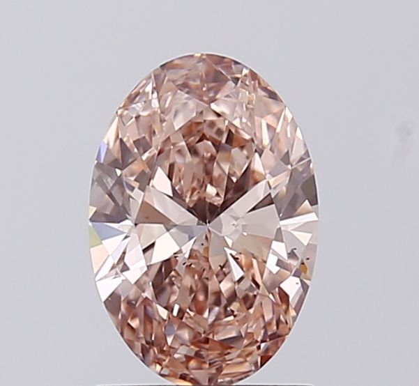 0.98 CT Fancy Brownish Pink OVAL