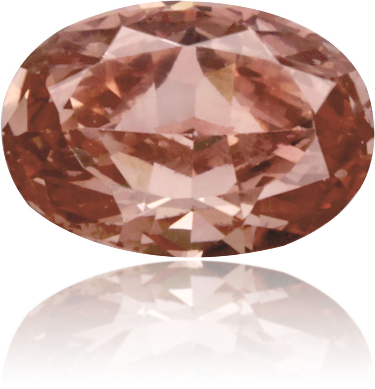 Diament 0.43 ct Fancy Deep Orangey Pink/VS2