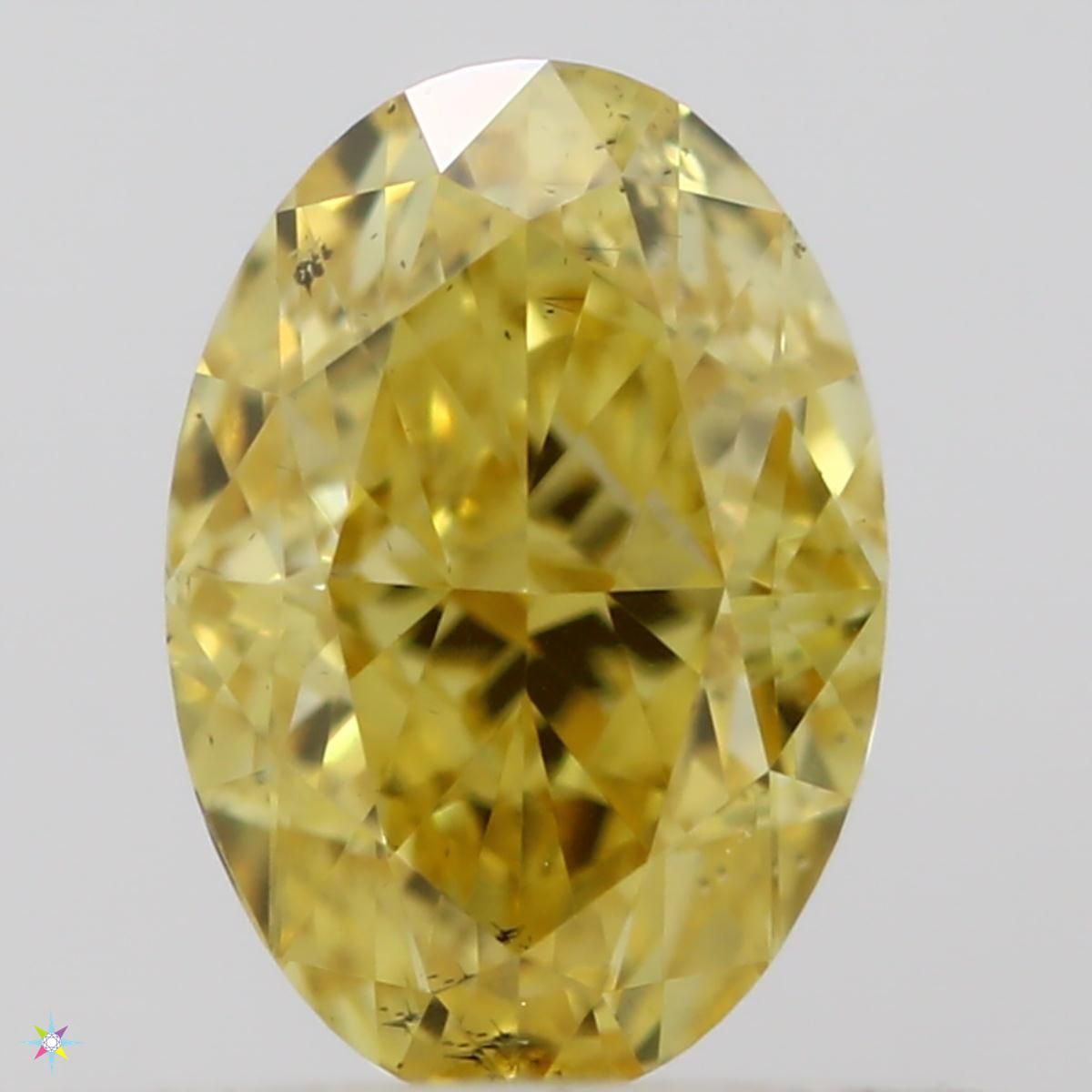 Diament 0.55 ct Fancy Intense Orangey Yellow/SI1