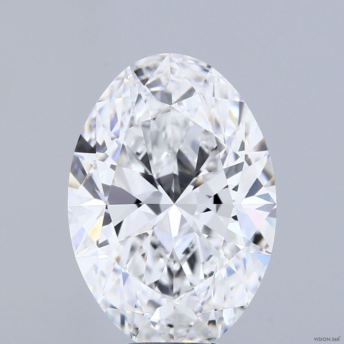 6.08 ct. oval Lab Grown Diamond front image