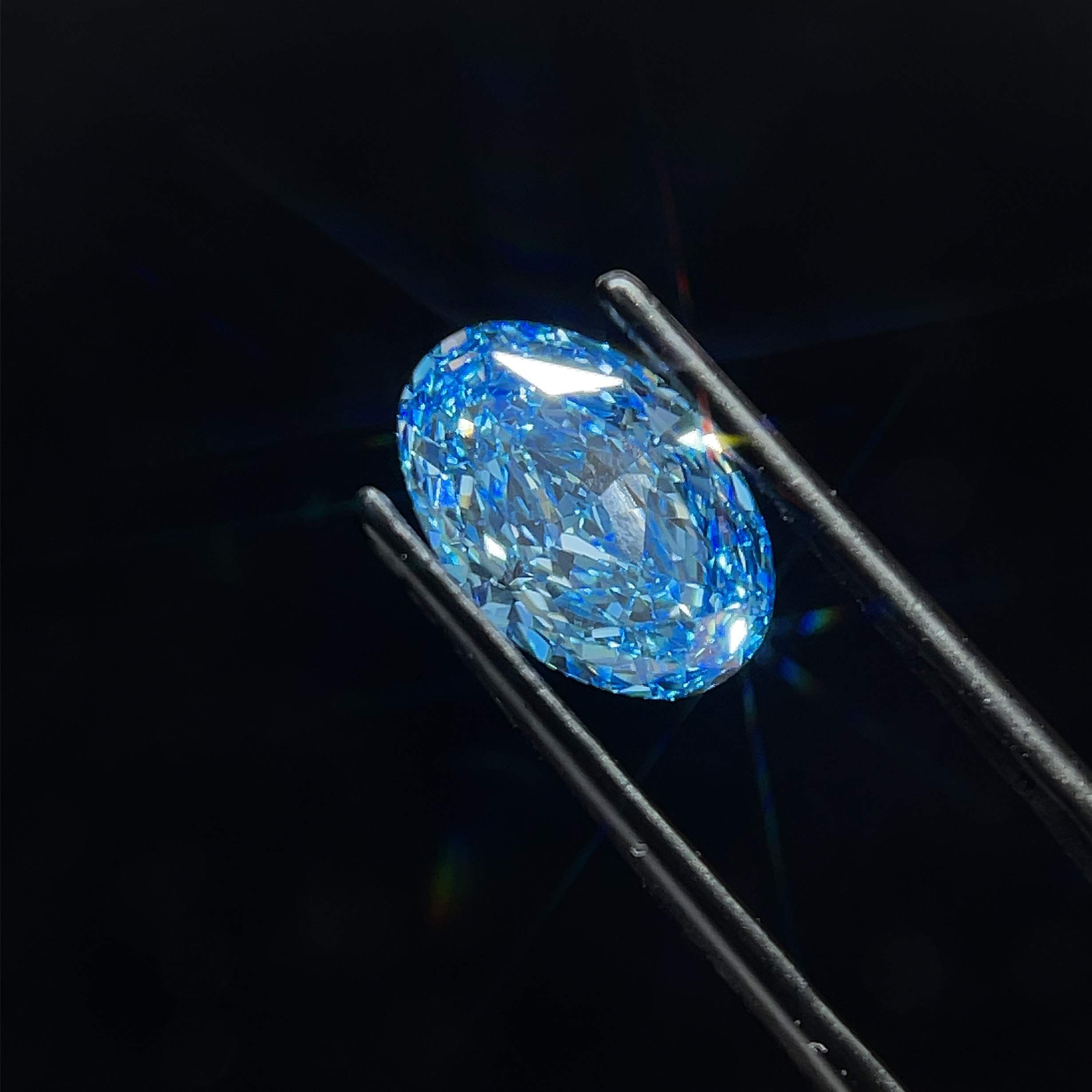 3.76 ct. oval Lab Grown Diamond front image