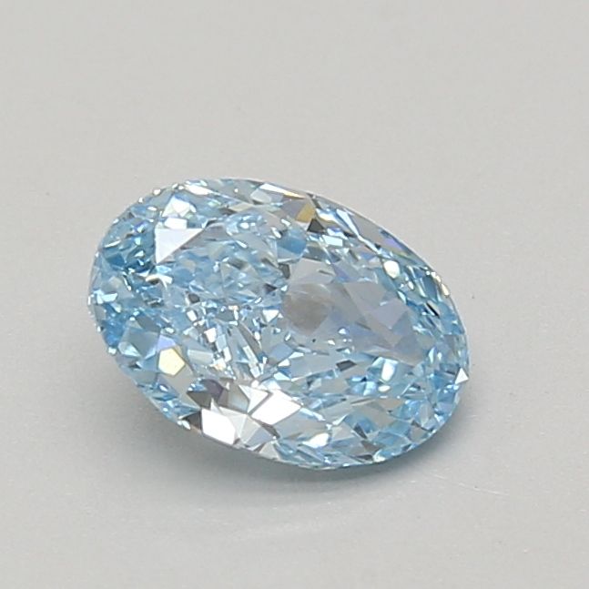 0.98 CT Fancy Vivid Blue OVAL