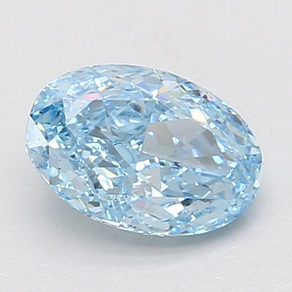 1.39 CT Fancy Vivid Blue OVAL