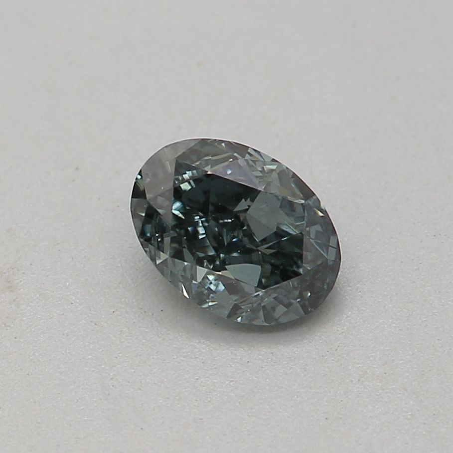 Diament 0.27 ct Fancy Dark Gray Green/SI1