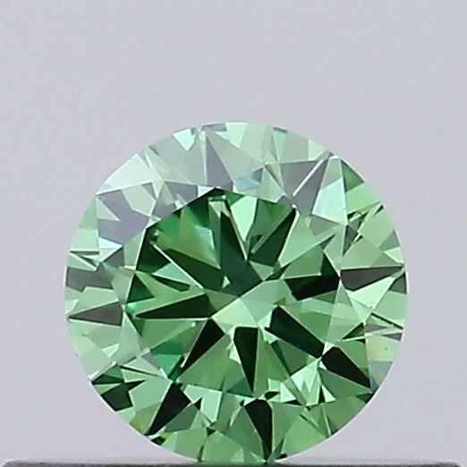 0.31 CT Fancy Vivid Green ROUND