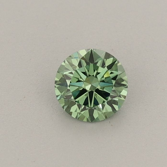 0.28 CT Fancy Vivid Green ROUND