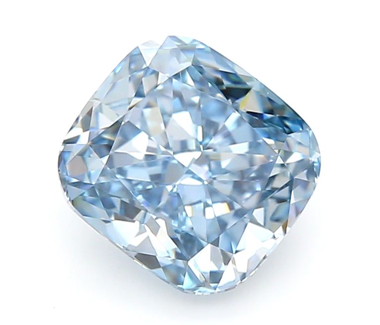 1.07 CT Fancy Vivid Blue CUSHION MODIFIED