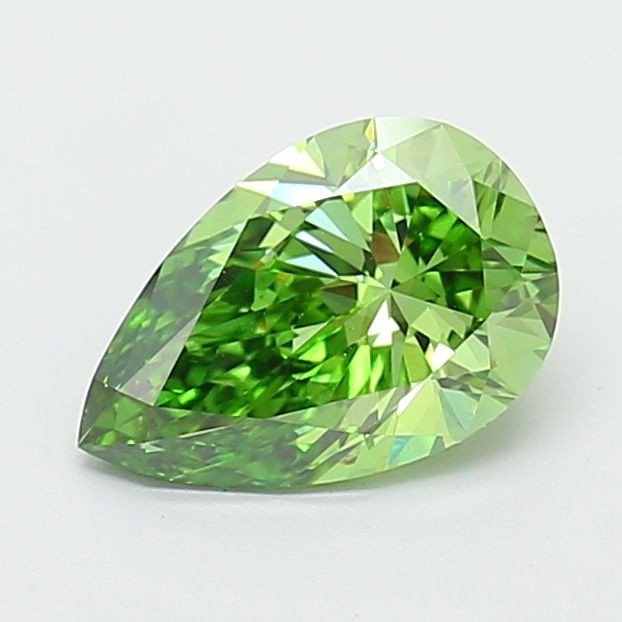 1.59 CT Fancy Vivid Green PEAR