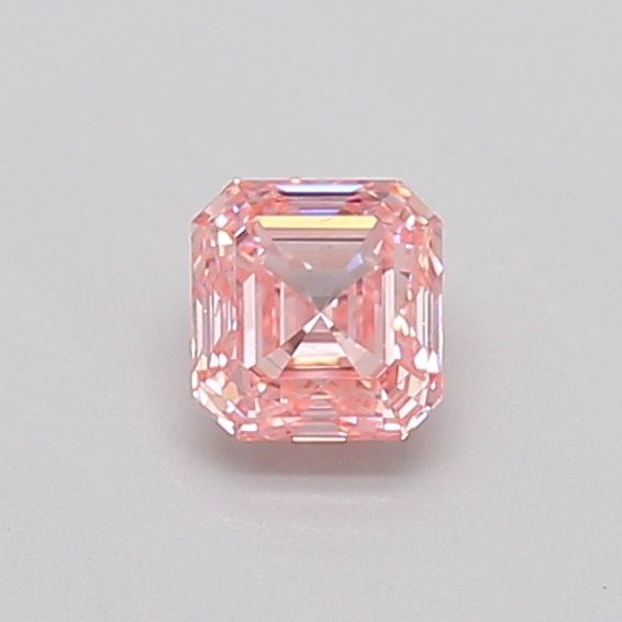 0.35 CT Fancy Intense Pink ASSCHER