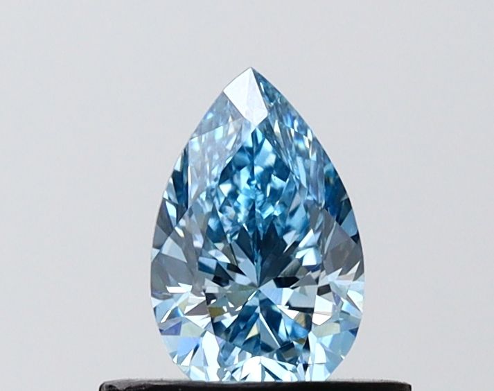 0.61 CT Fancy Vivid Blue PEAR