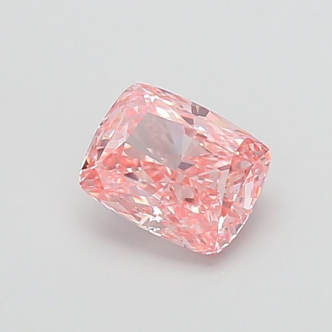 1.52 CT Fancy Vivid Pink CUSHION MODIFIED