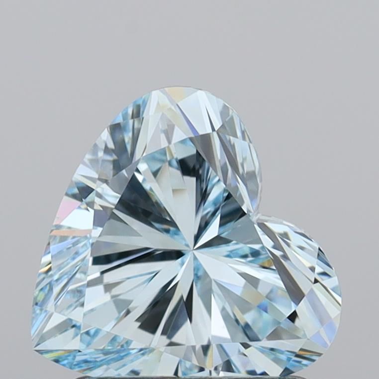 1.43 CT Fancy Vivid Blue HEART