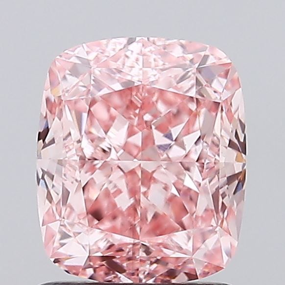 1.43 CT Fancy Vivid Pink CUSHION MODIFIED